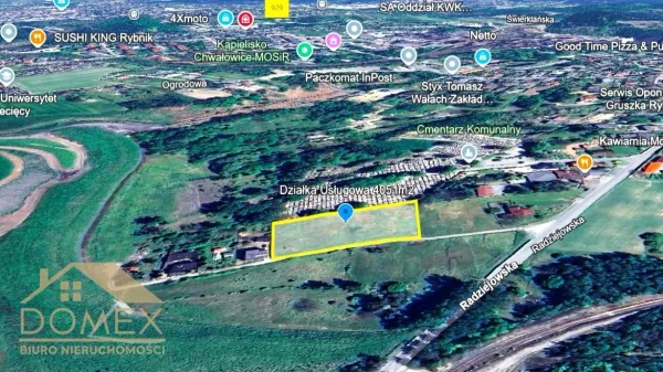 Działka 4051 m² - Rybnik, Chwałowice